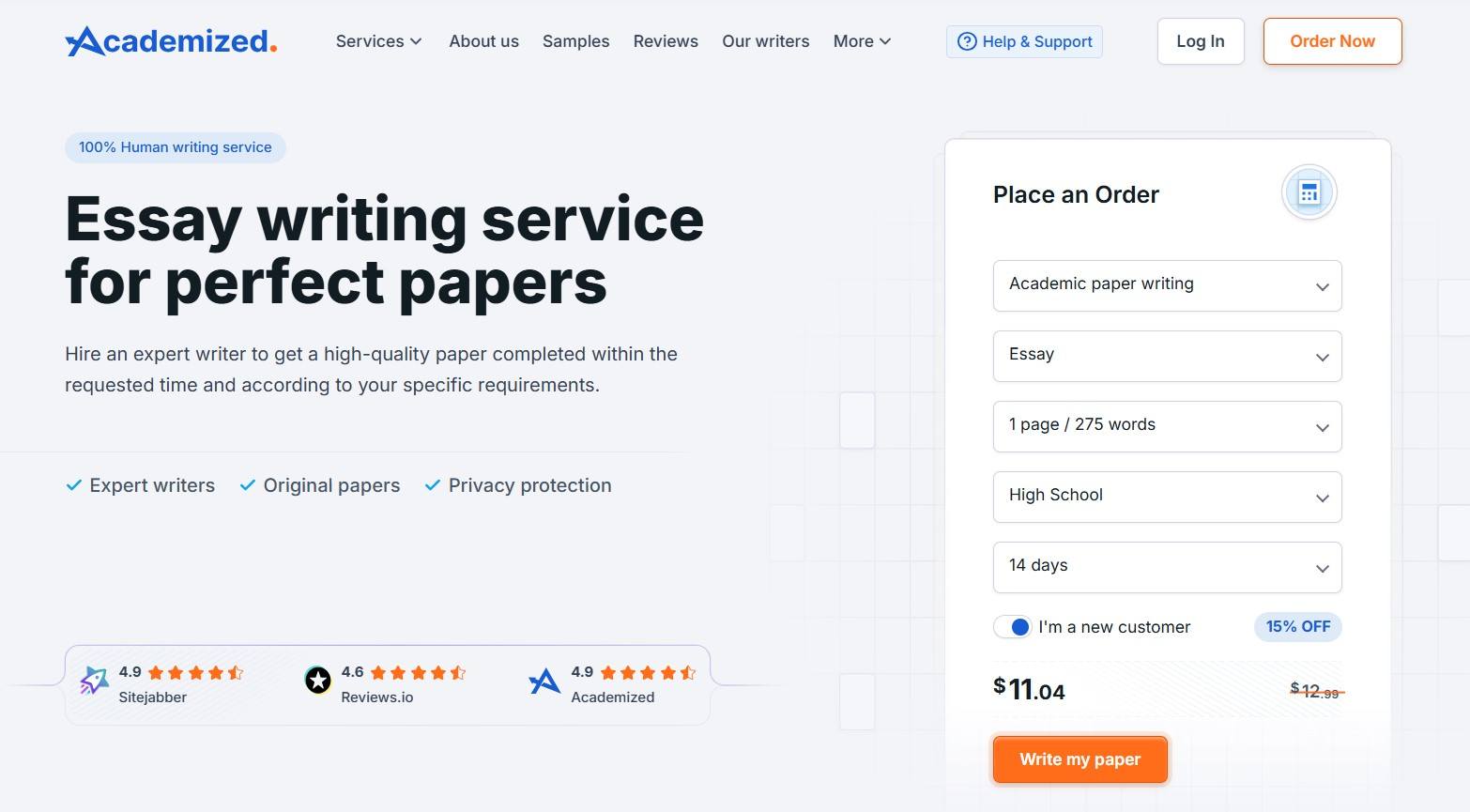 Academized.com reviews