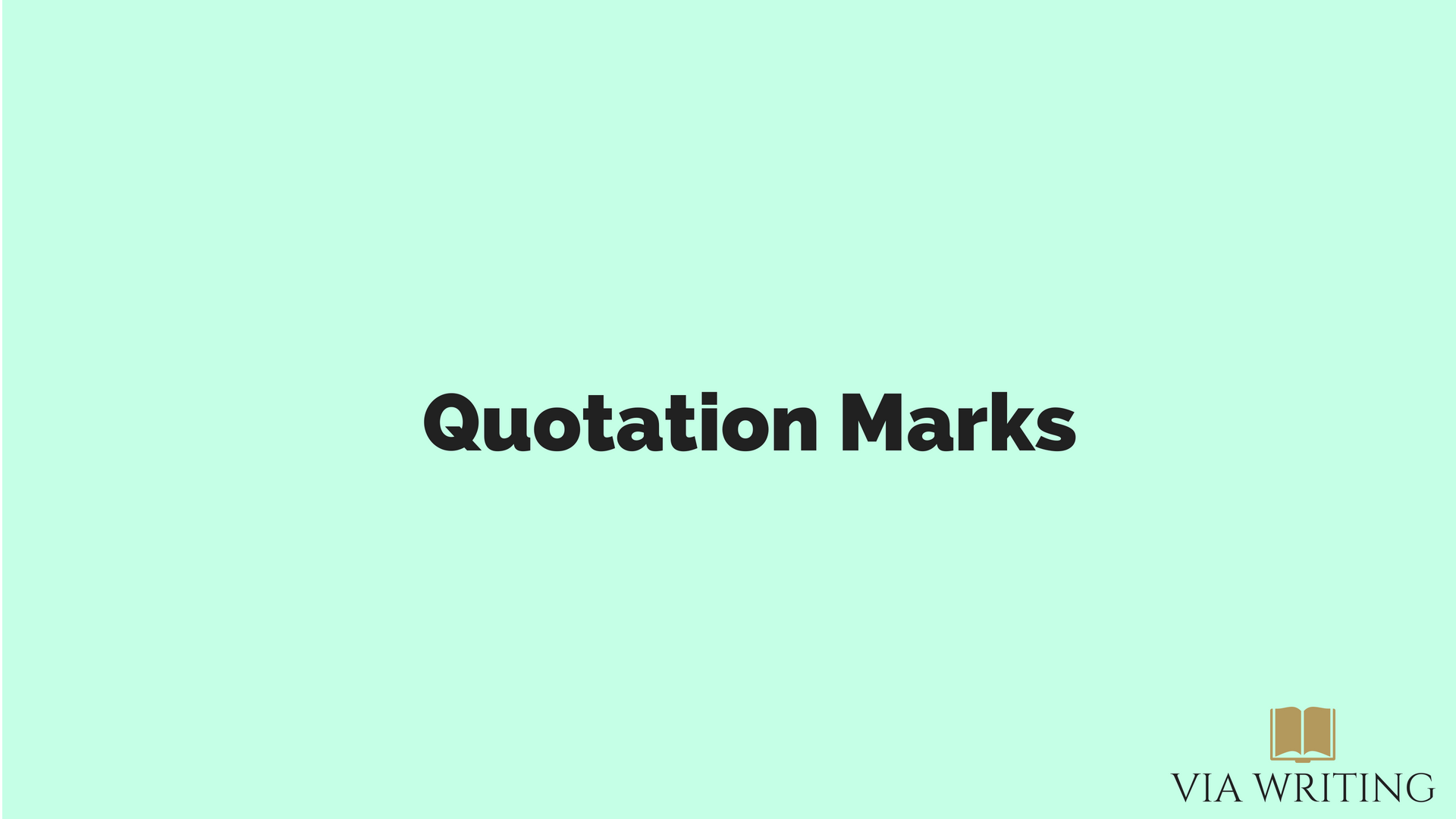 quotation marks