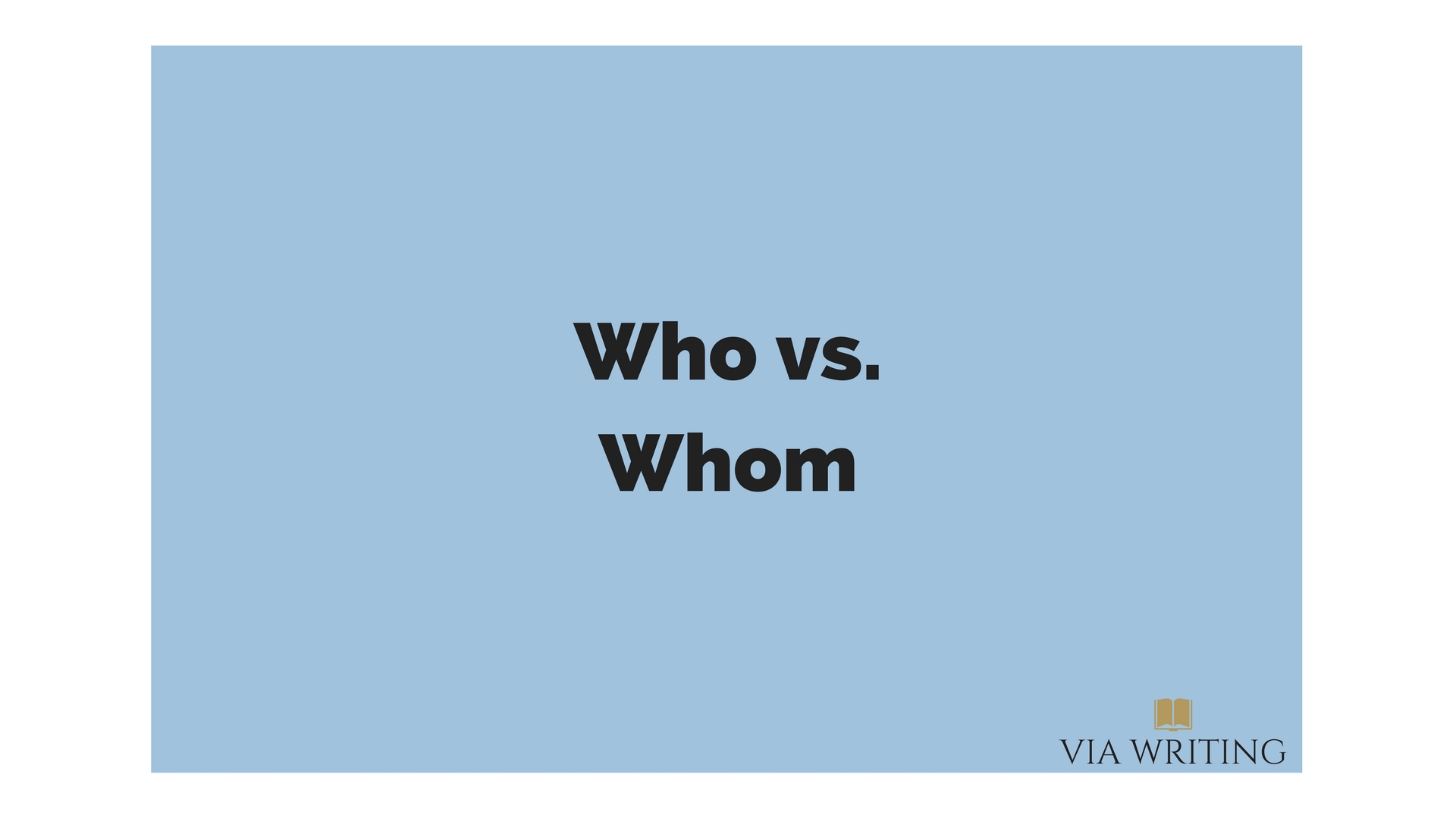 who vs whom